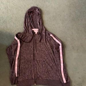 Victoria Secret Pink Sleepwear Full Zip Hoodie Size L